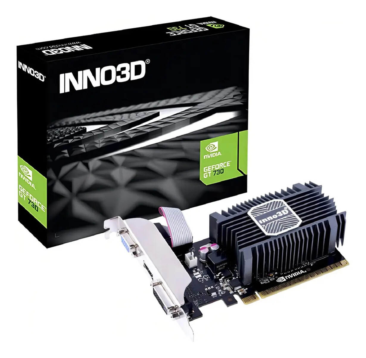 Tarjeta De Video Inno3d Geforce Gt 730 2 Gb Sddr3 Low Profile - TASRJETA VIDEO INNO3D GT730 HEATSINK 2 
