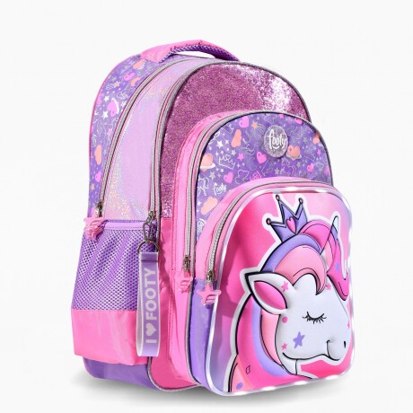 Mochila Footy Unicornio 18 Con Luz Queen 001