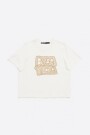 CAMISETA LOGO BORDADO Marfil