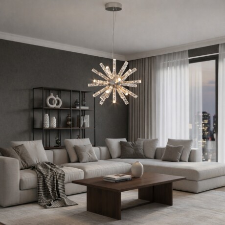 Colgante Led esfera 18 luces 50W Dimerizable Colgante Led esfera 18 luces 50W Dimerizable