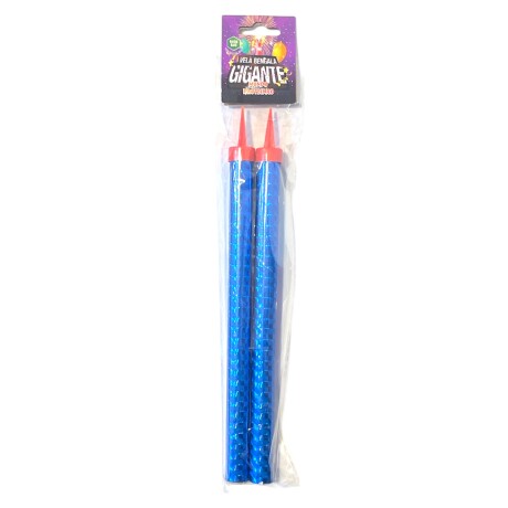 Vela Volcan 20 cm x 2 Azul