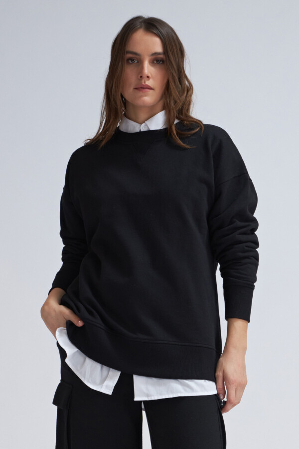 Sudadera deportiva oversize Negro