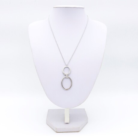 Conjunto de cadena y colgante de plata 925 rodinado. Conjunto de cadena y colgante de plata 925 rodinado.