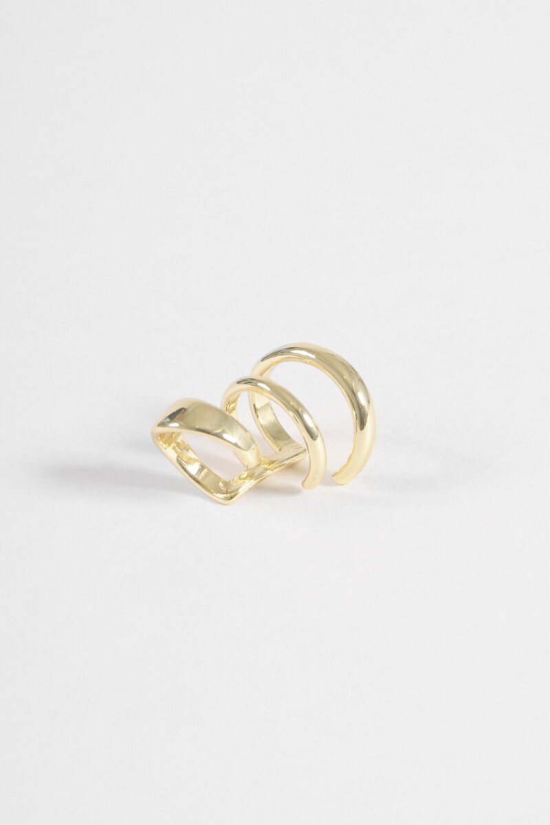 Earcuff multiples vueltas dorado