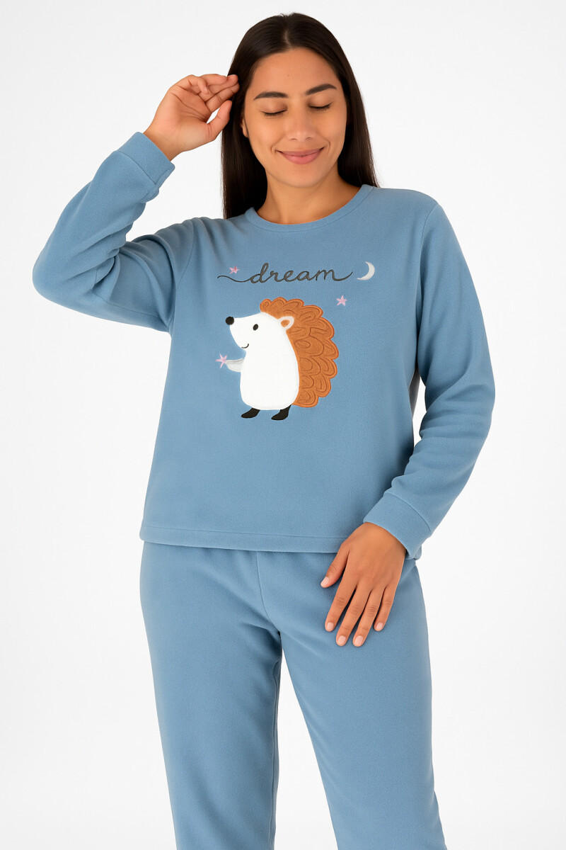 PIJAMA ERIZO LT BLUE