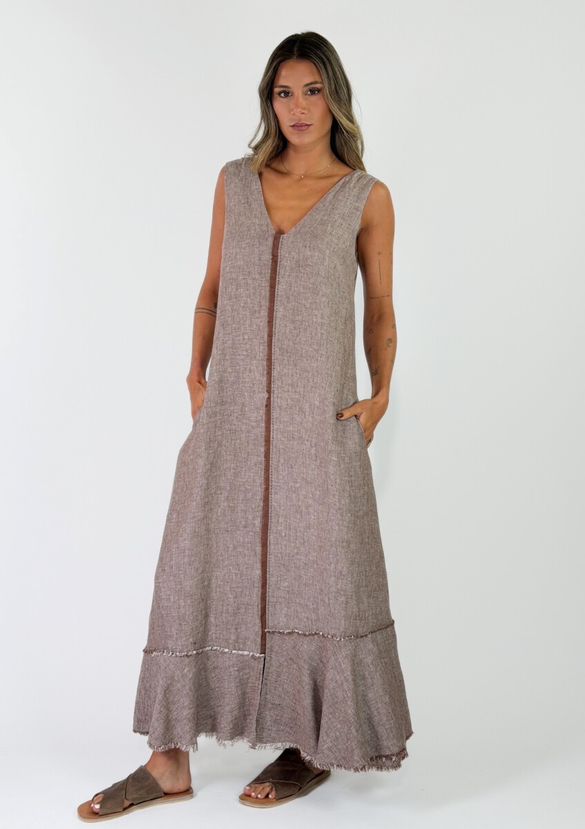 VESTIDO CAMILA - MARRON 