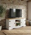 Rack 2 puertas 1 Estante 160cm Linea Mexicana Blanco