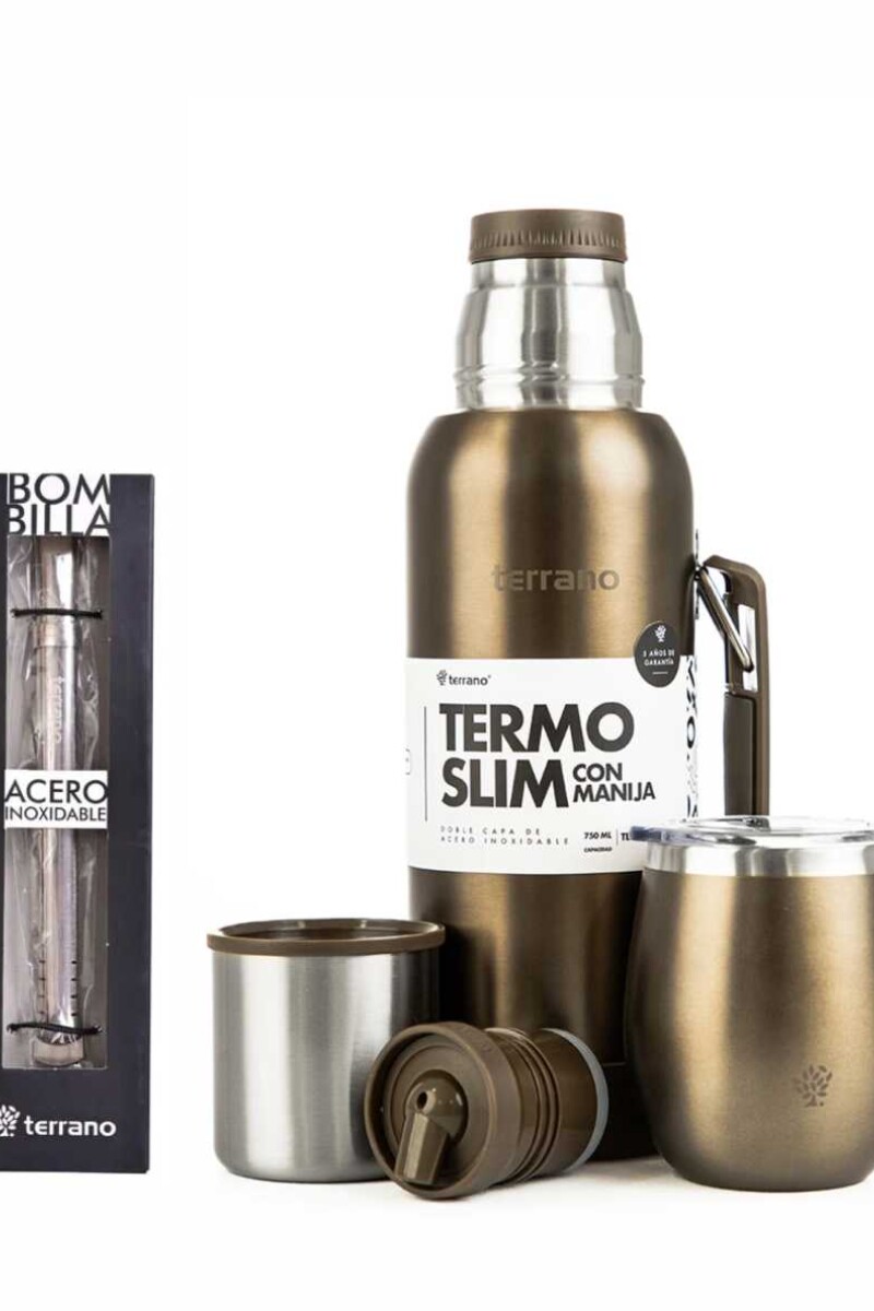 Kit Terrano 750ml marrón metal Kit Terrano 750ml marrón metal