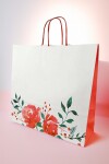 BOLSA FANTASIA LUNA 32X10X30 cm FLORES ACUARELAS