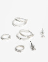 Aros Sets Cubic zirconia Set De Aros Cubic Zirconia - Plateado