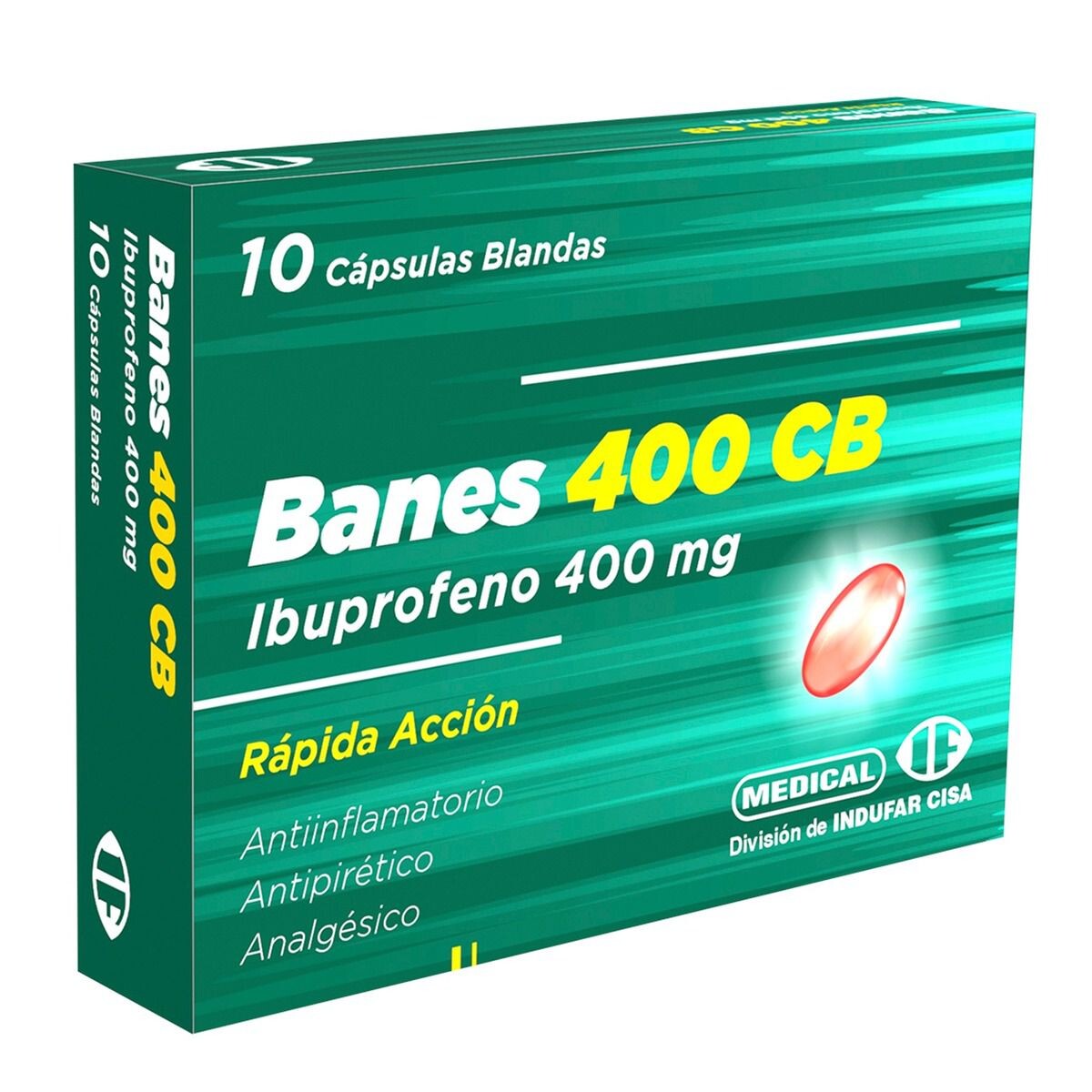 BANES 400 CB CJ X 10 CAPS. BLANDAS 