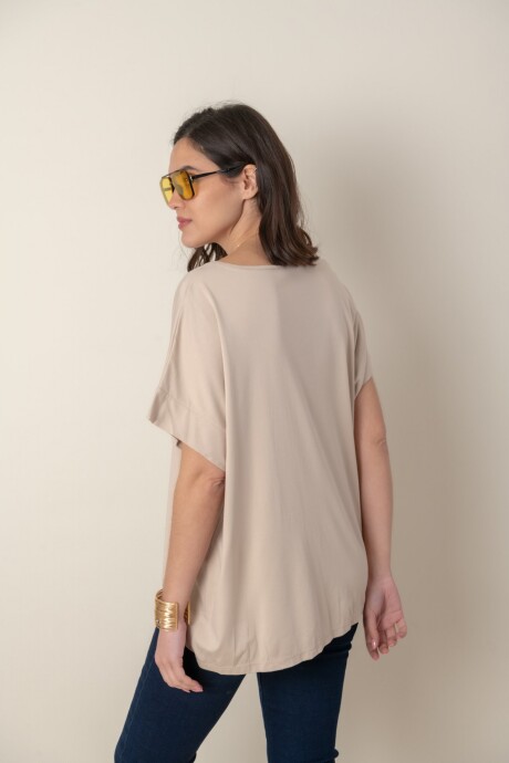 REMERA BIANCA Beige