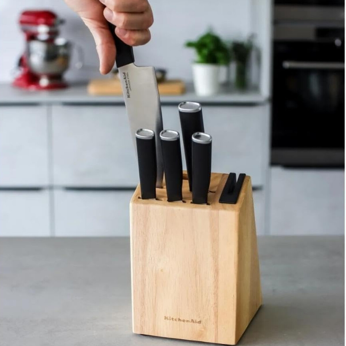 Taco de Cuchillas 5 Piezas con Afilador KitchenAid 