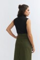 Chaleco cuello rompe viento NEGRO