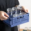 Caja de almacenamiento plegable mediano azul