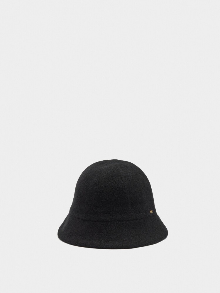 Sombrero Bucket De Lana gris