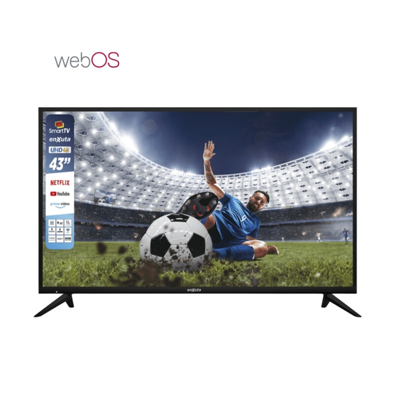 SMART TV ENXUTA 43' UHD 4K WEBOS HUB - LEDENX1243SDF4KW Negro