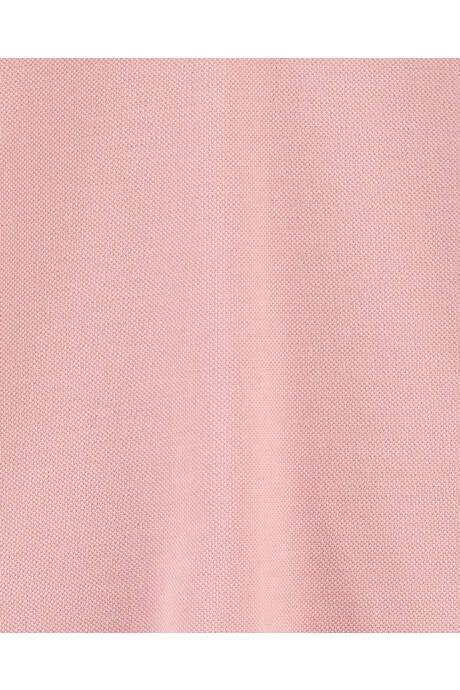 Remera polo de algodón, manga corta. Talles 2-5T Sin color
