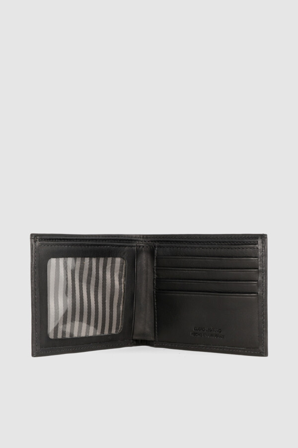 Billetera de cuero Phoenix Negro