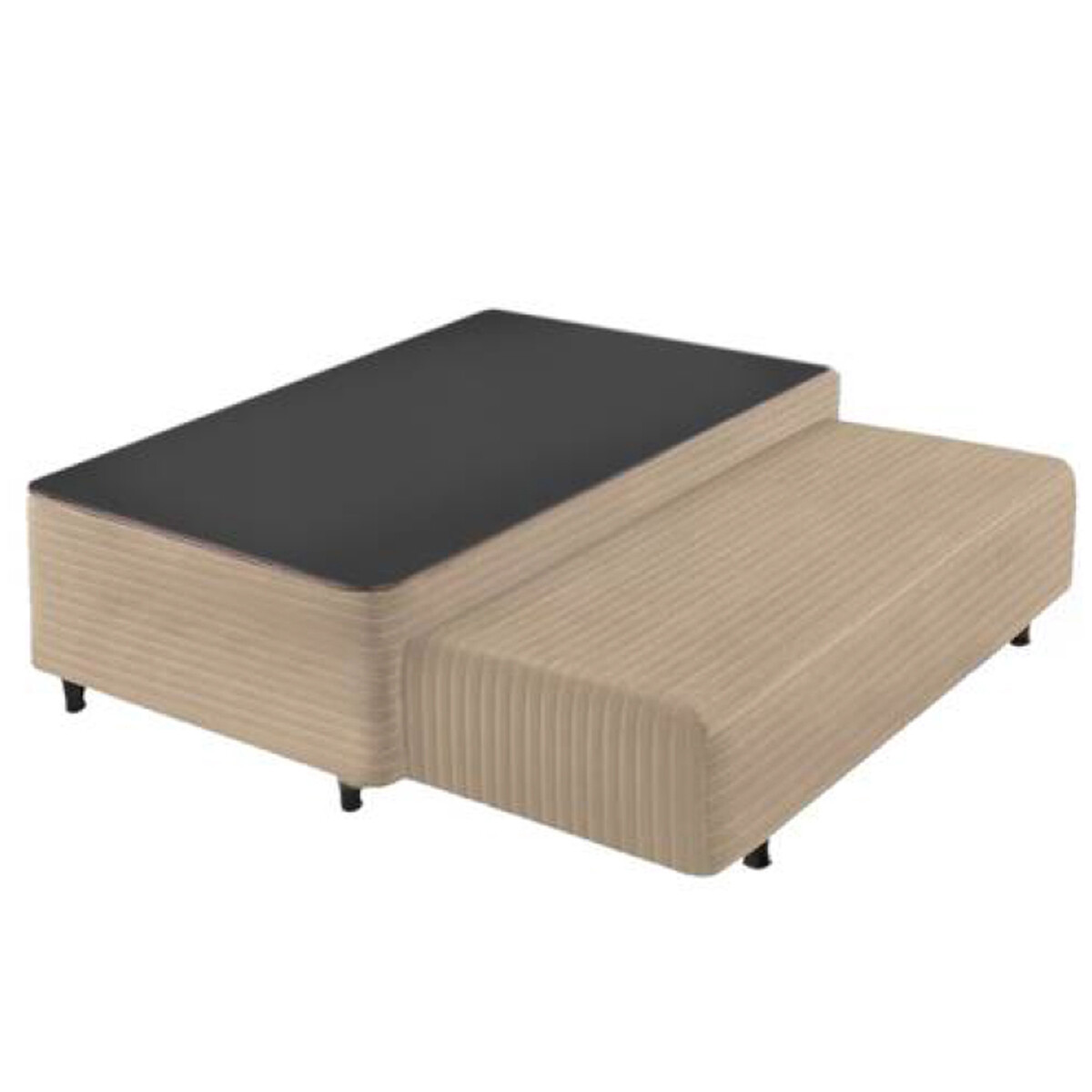 BOX BASE CAMA AUXILIAR MARINERA DE 1 PLAZA - BEIGE 