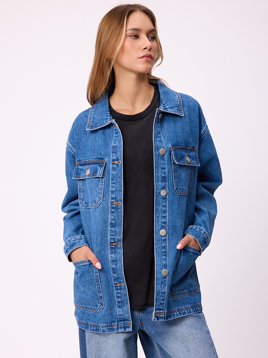 CAMPERA NAMUS RUSTY - Azul 