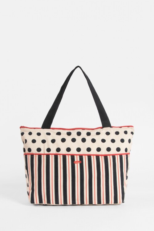 Bolso lunares negro