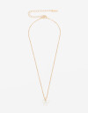 Cadena Corta con Dije Acrilico Collar Cadena Con Dije Charm Moño - Dorado