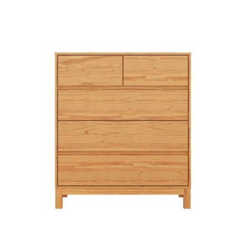 Cómoda 5 Cajones - Madera Maciza - Square Cómoda 5 Cajones - Madera Maciza - Square