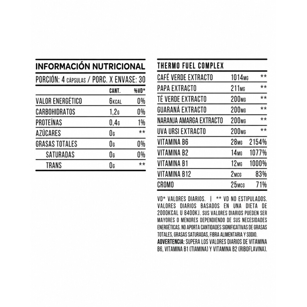 Thermo Fuel Max | 120 Cápsulas Star Nutrition Thermo Fuel Max | 120 Cápsulas Star Nutrition