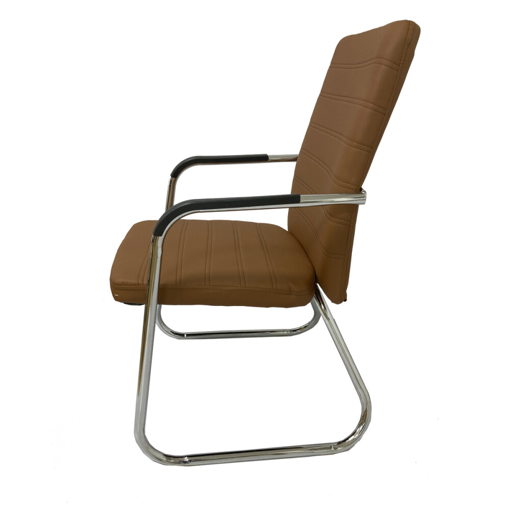 Silla fija eco cuero modelo Fix Marrón