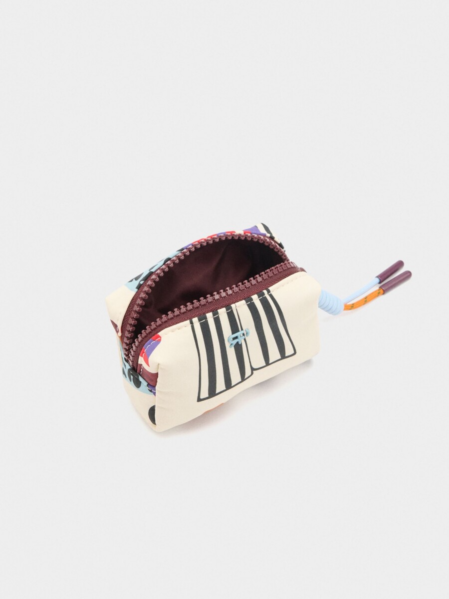 Monedero De Nylon Estampado multicolor
