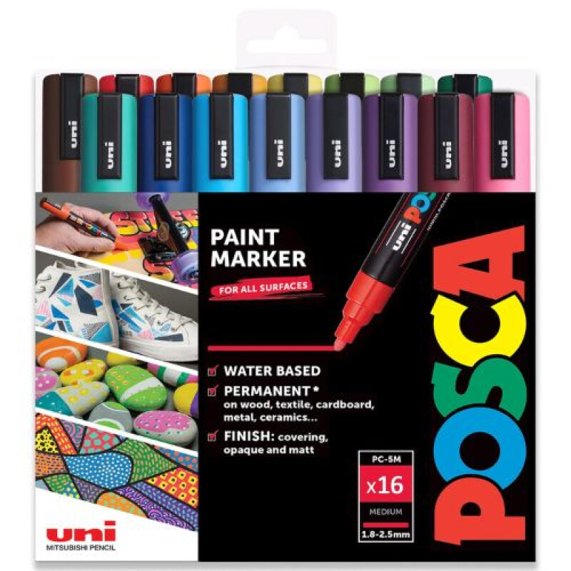 Posca 2.5 mm 16 colores Posca 2.5 Mm 16 Colores
