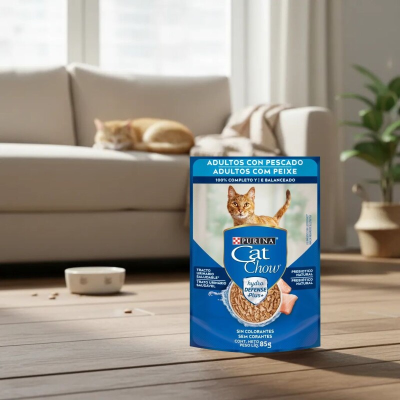 CAT CHOW EN SALSA ADULTOS PESCADO 85 GRS CAJA X 15 UNIDADES CAT CHOW EN SALSA ADULTOS PESCADO 85 GRS CAJA X 15 UNIDADES