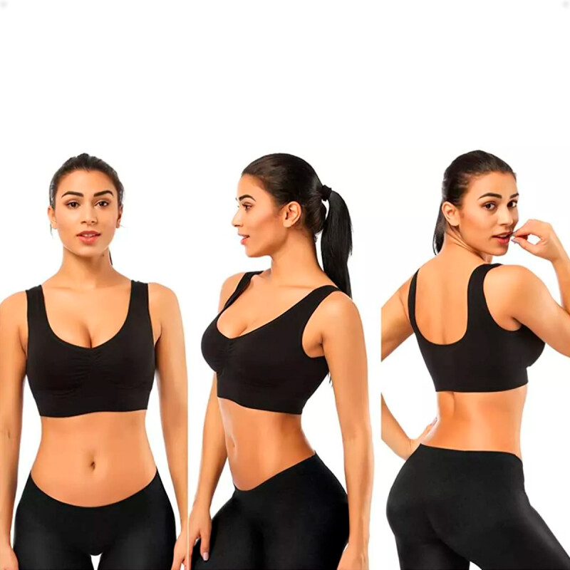 Soutien Top Deportivo Negro Talla XS-S