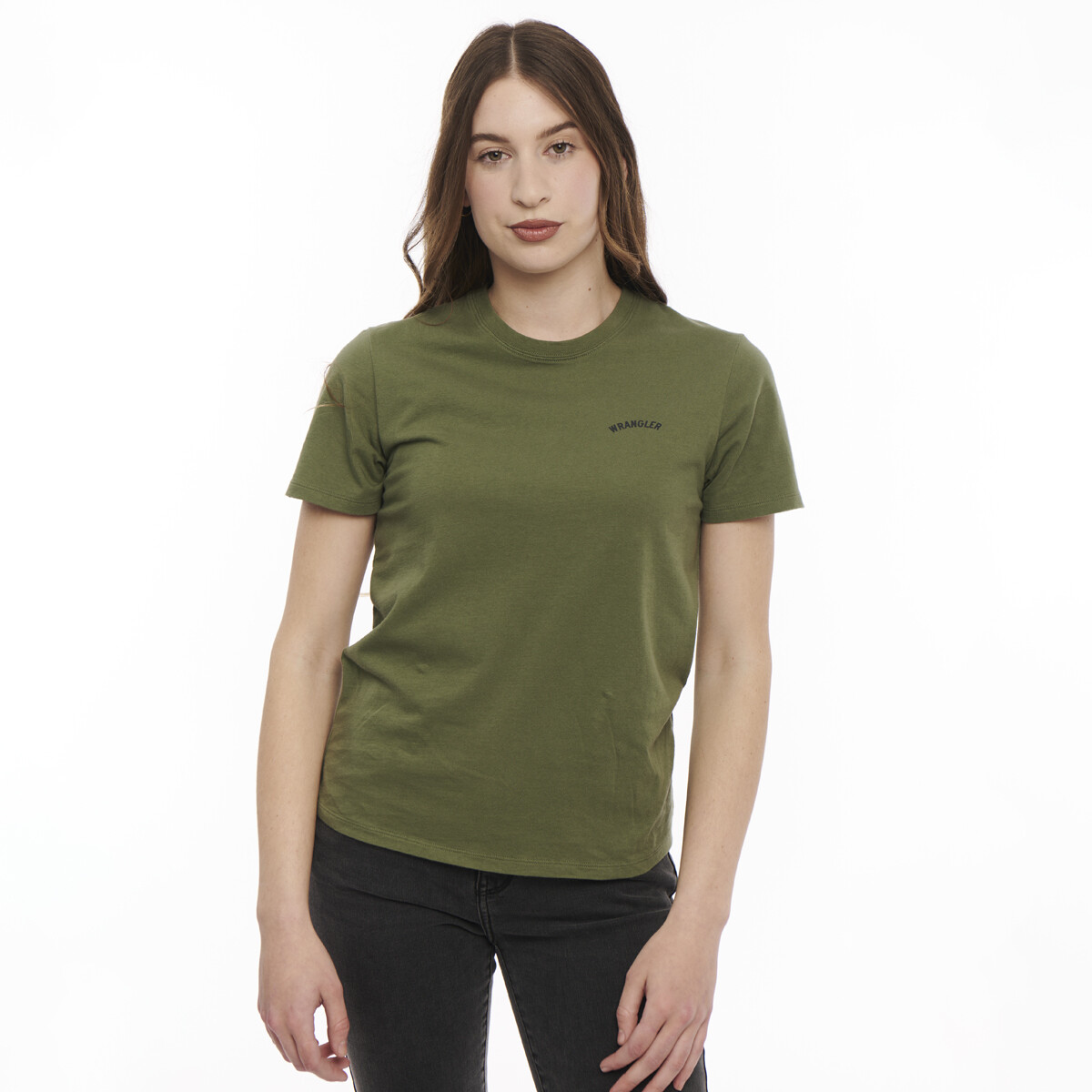 Remera Wrangler de Dama - T-SHIRT SS FASHION - W73KN00TEA - ELD 