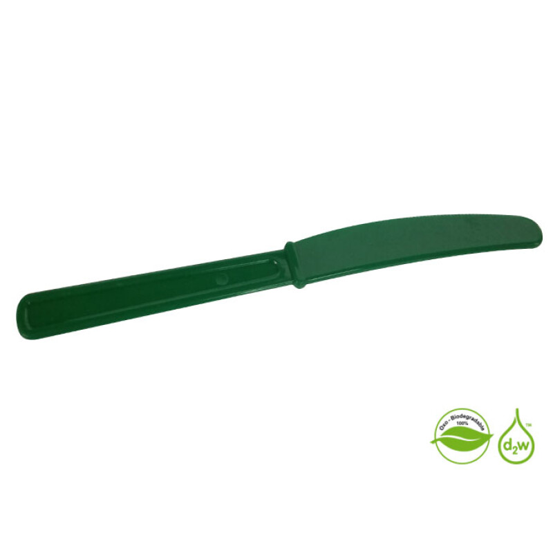 Cuchillos Biodegradables x10 unidades Verde