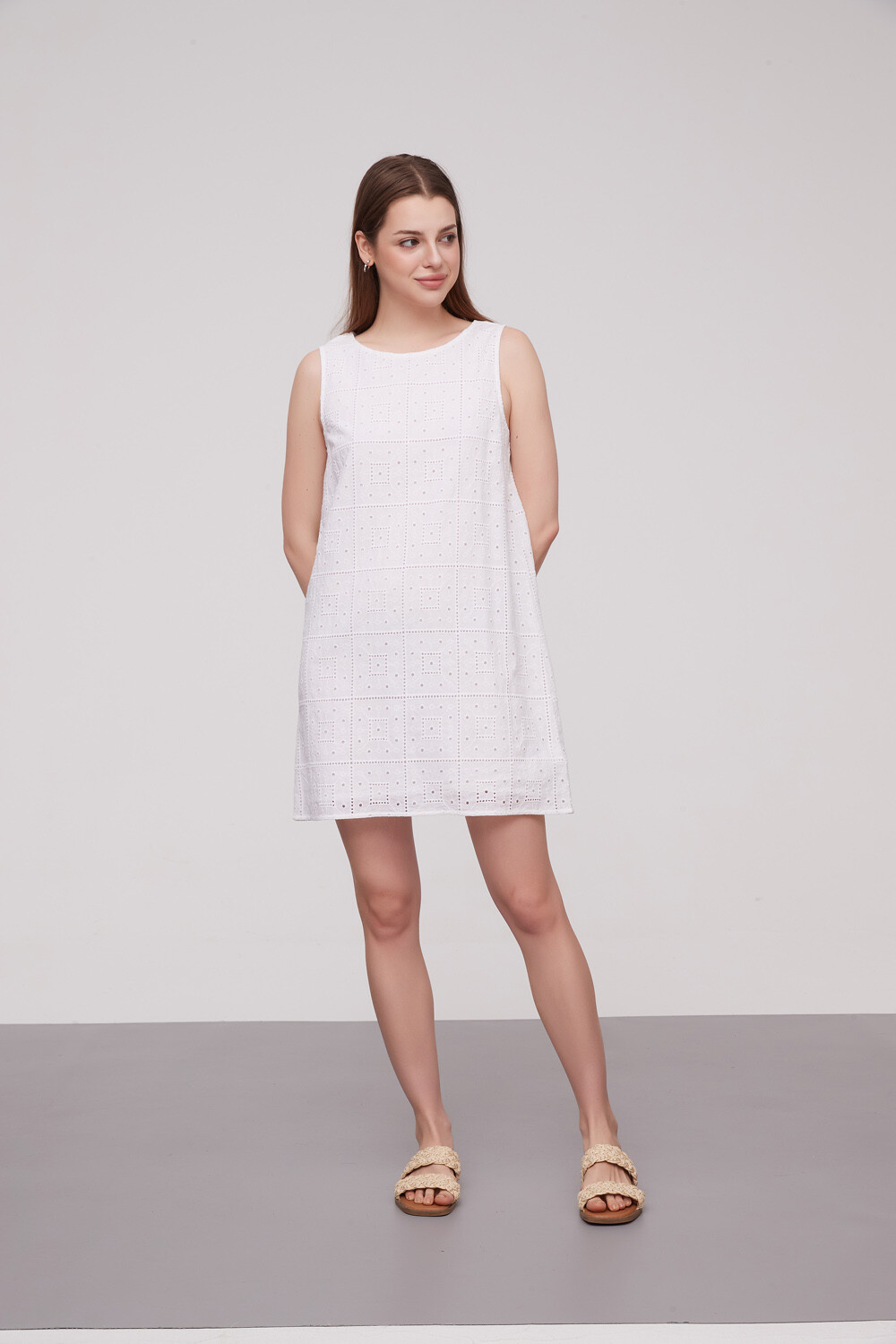 Vestido Keloke Blanco