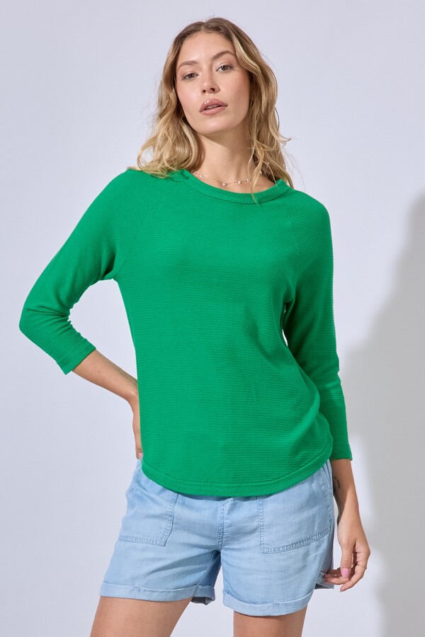 Buzo Raglan Algodon VERDE