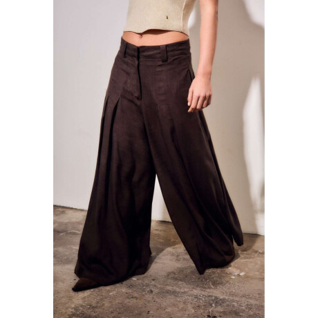 Pantalon Con Lino Safari