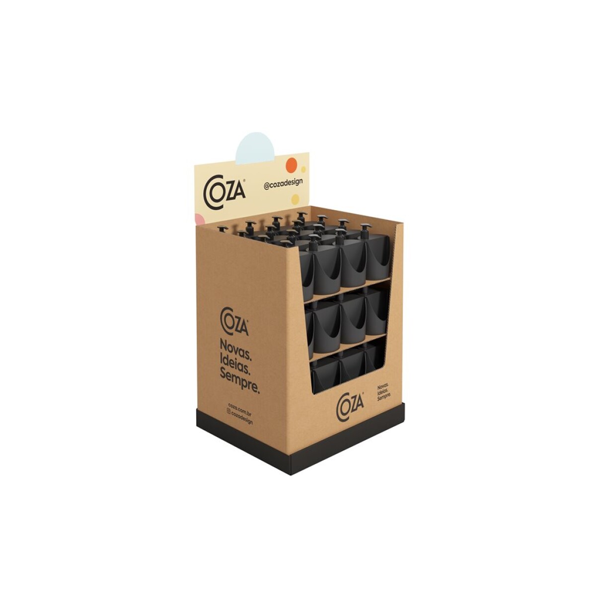DISPENSADOR JABON 600ML ROMEO Y JULIETA NEGRO COZA 