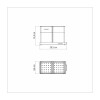 ORGANIZADOR MULTIUSO ACERO 2 PZAS 61538/140 ORGANIZADOR MULTIUSO ACERO 2 PZAS 61538/140