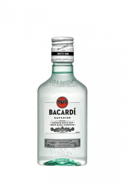 Ron BACARDI Carta Blanca 200ml. Ron BACARDI Carta Blanca 200ml.