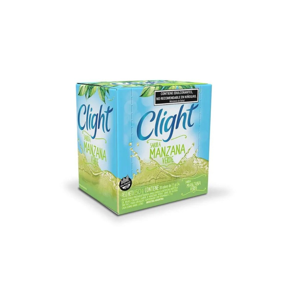 Jugos CLIGHT 1L Pack 20 Unidades - MANZANA VERDE 