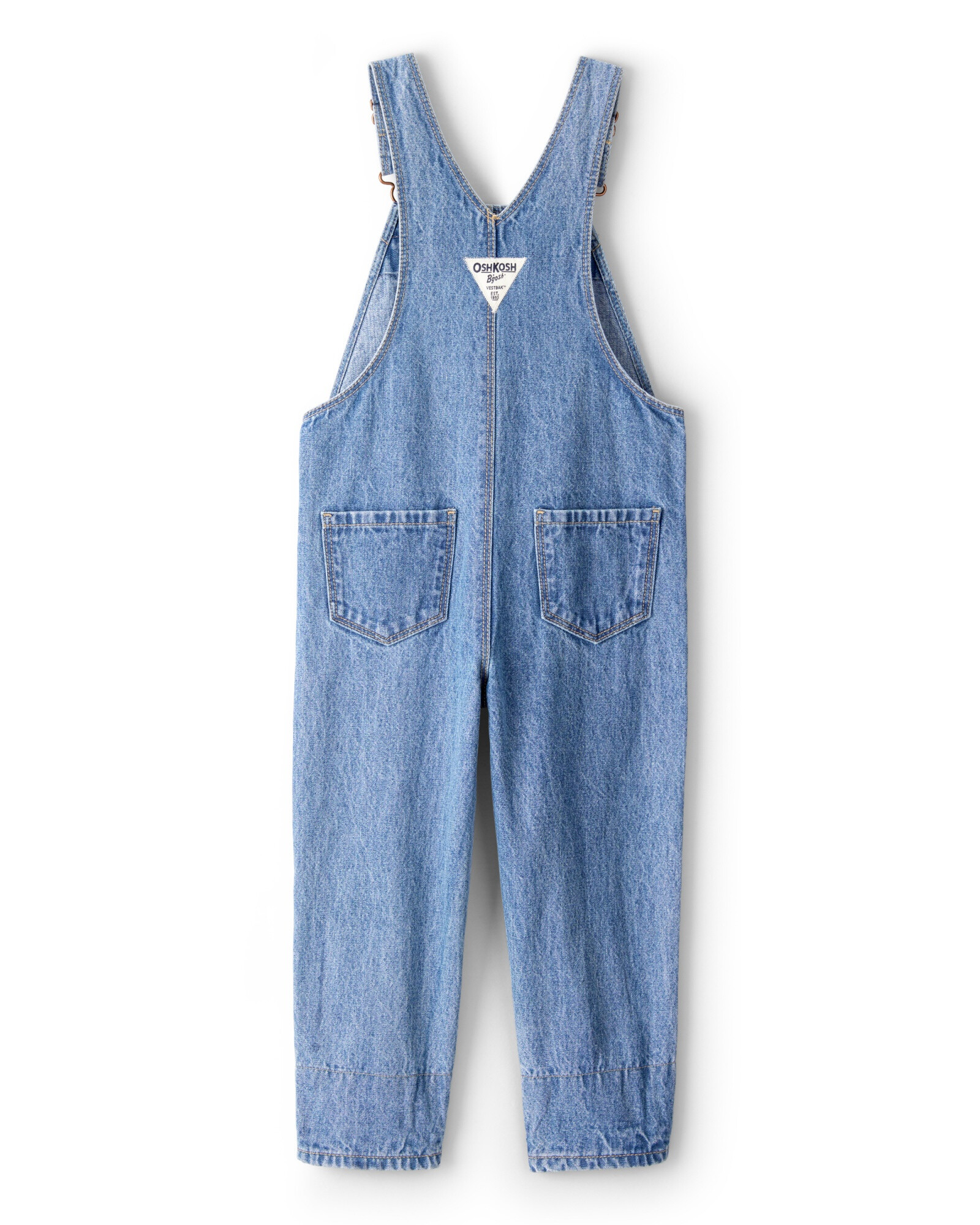 Enterito jean con parches florales. Talles 2-5T Enterito jean con parches florales. Talles 2-5T