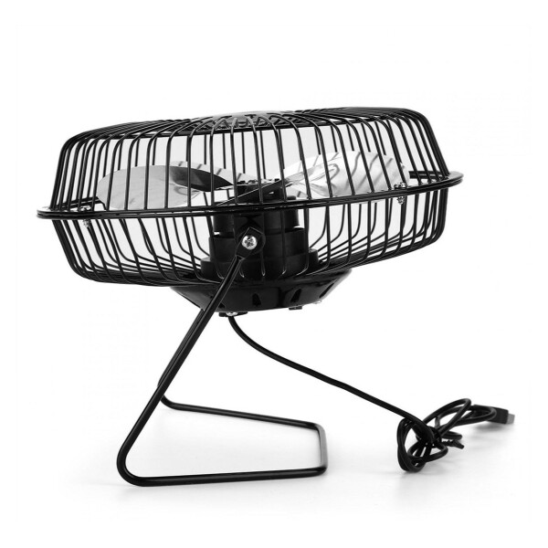 Mini Ventilador Usb De Metal Ideal: Oficina Hogar Escritorio variante color NEGRO