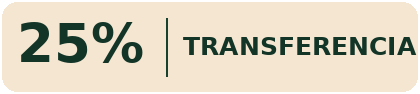 25%OFF Transferencia