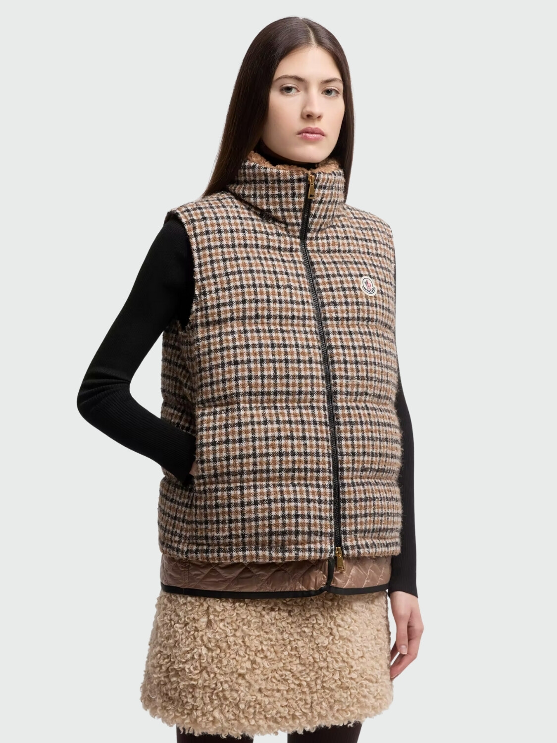 MONCLER - Chaleco Acolchado de Lana Touvet F92