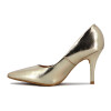 Vizzano Zapato Clasico Dama Punta Fina Taco Alto Lxv Dorado