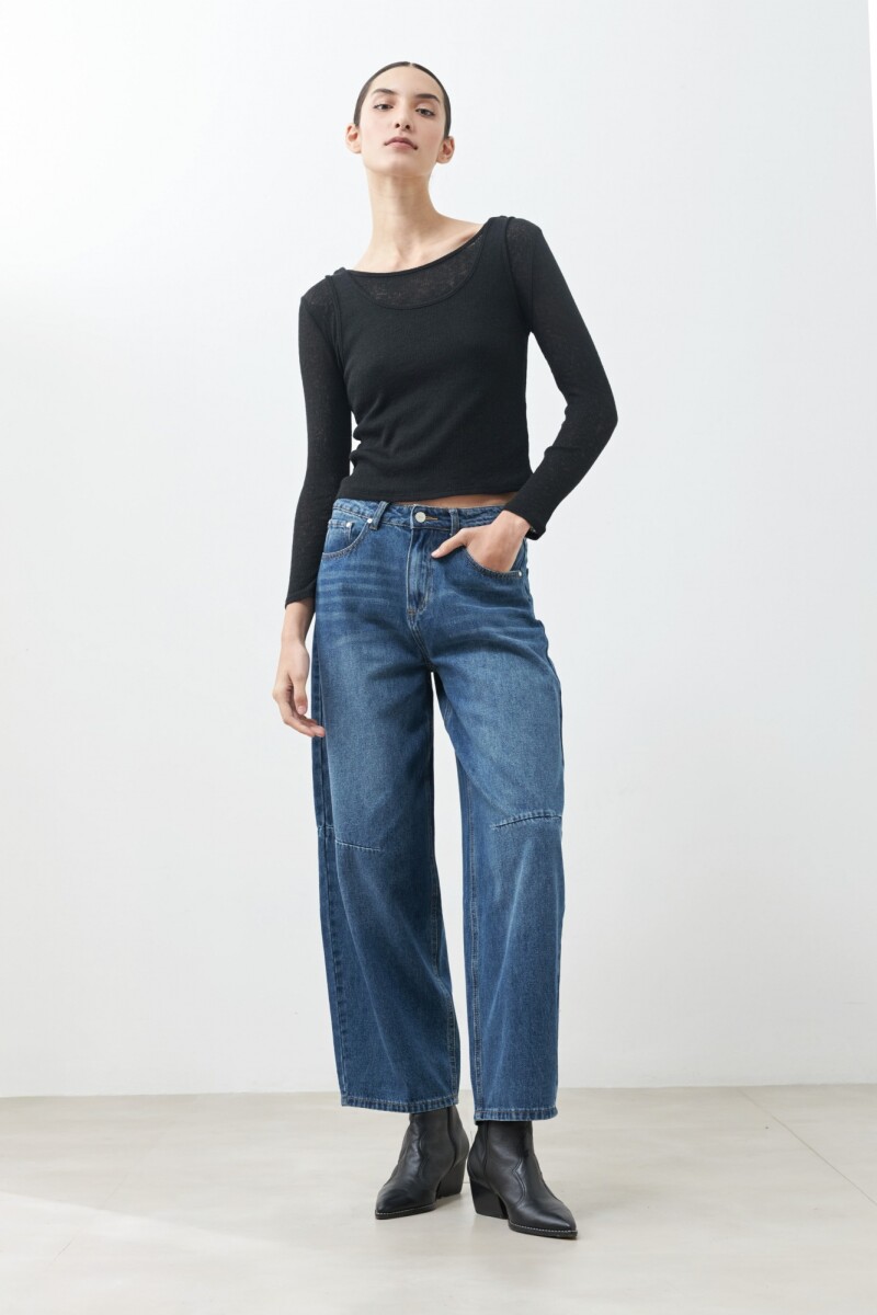 Jean Tove barrel jean medio