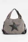 Bolso oversize canvas gris